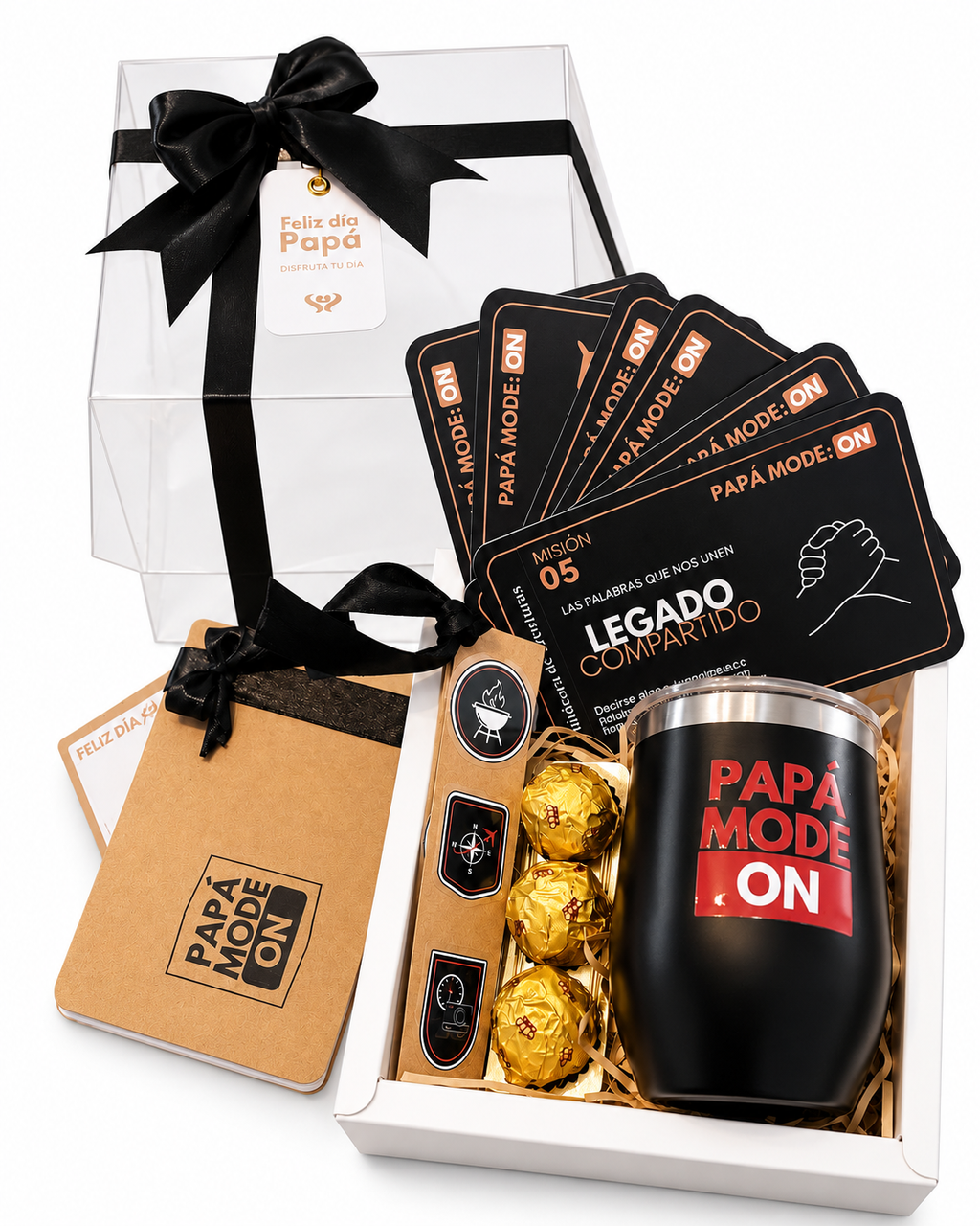 Mug + stickers de aventuras - Papá Mode ON