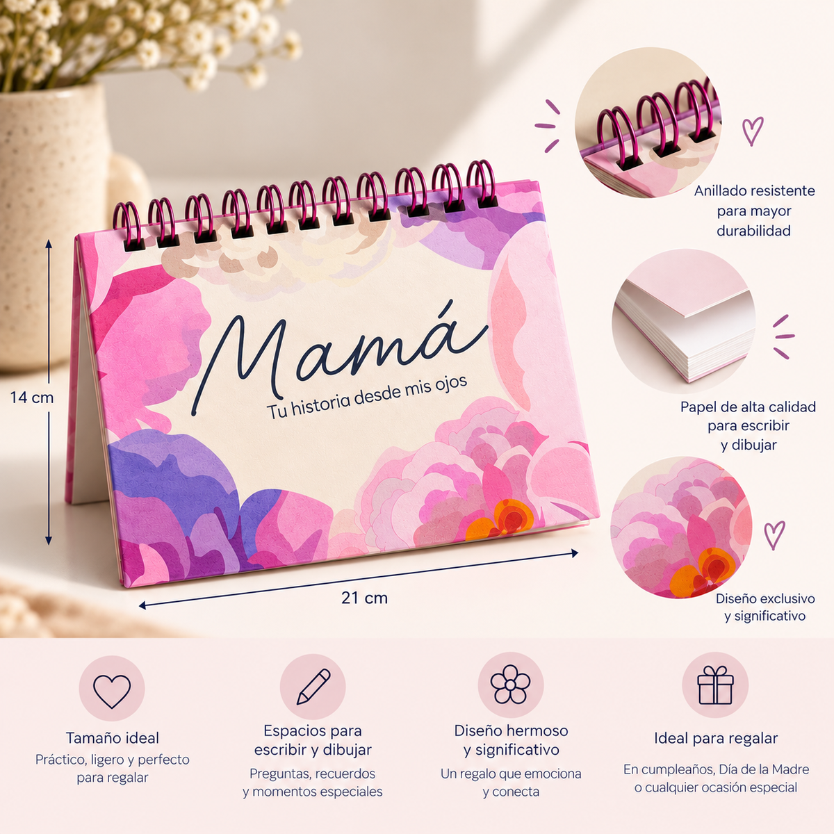 Libro: Mamá tu historia desde mis ojos