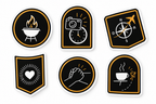 Mug + stickers de aventuras