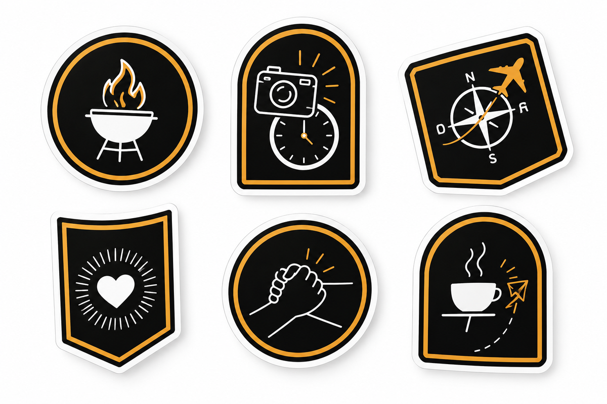 Mug + stickers de aventuras