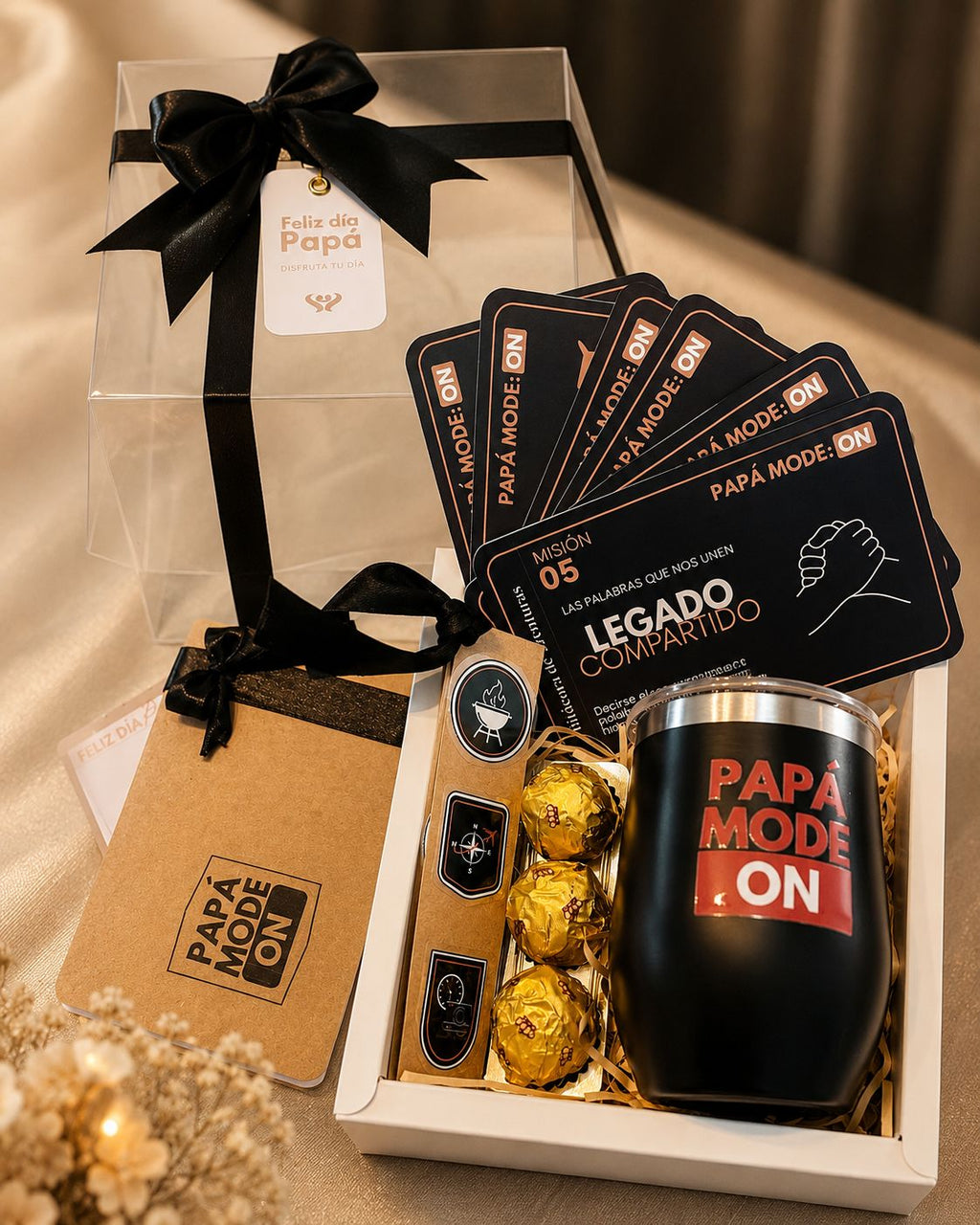 Mug + stickers de aventuras - Papá Mode ON